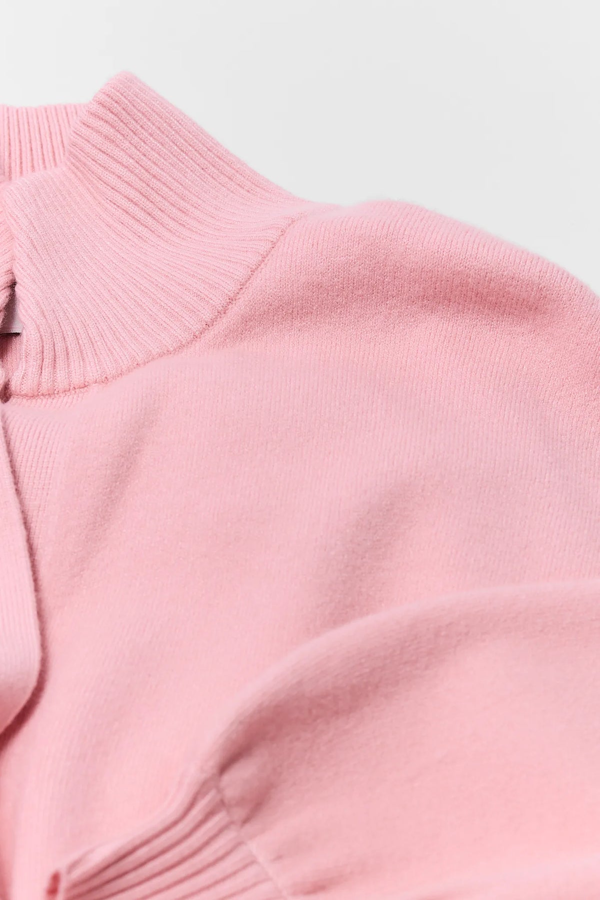 Pink Knit Sweater - Full Length On Model with Dark Denim | Avara