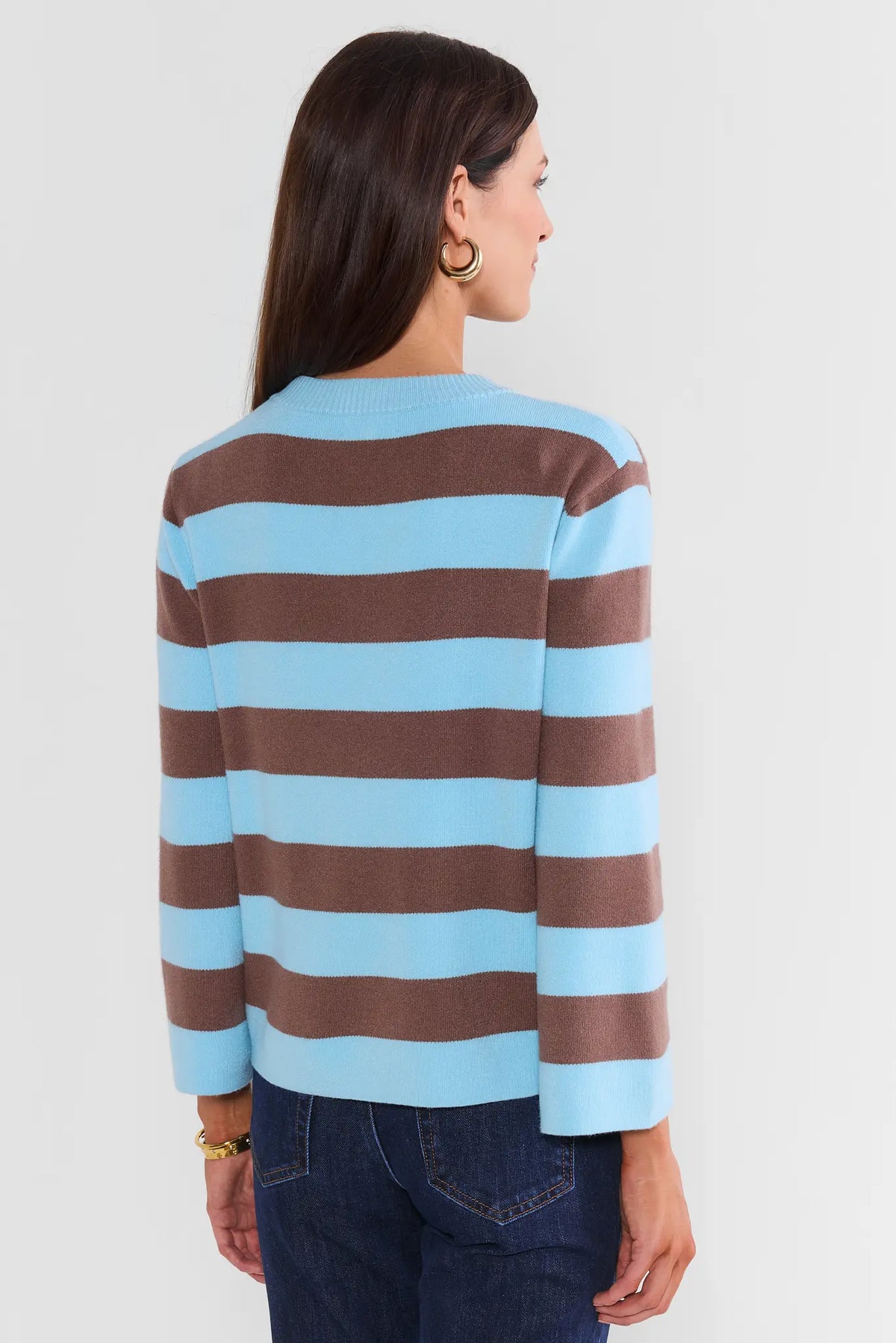 Blue Striped Sweater