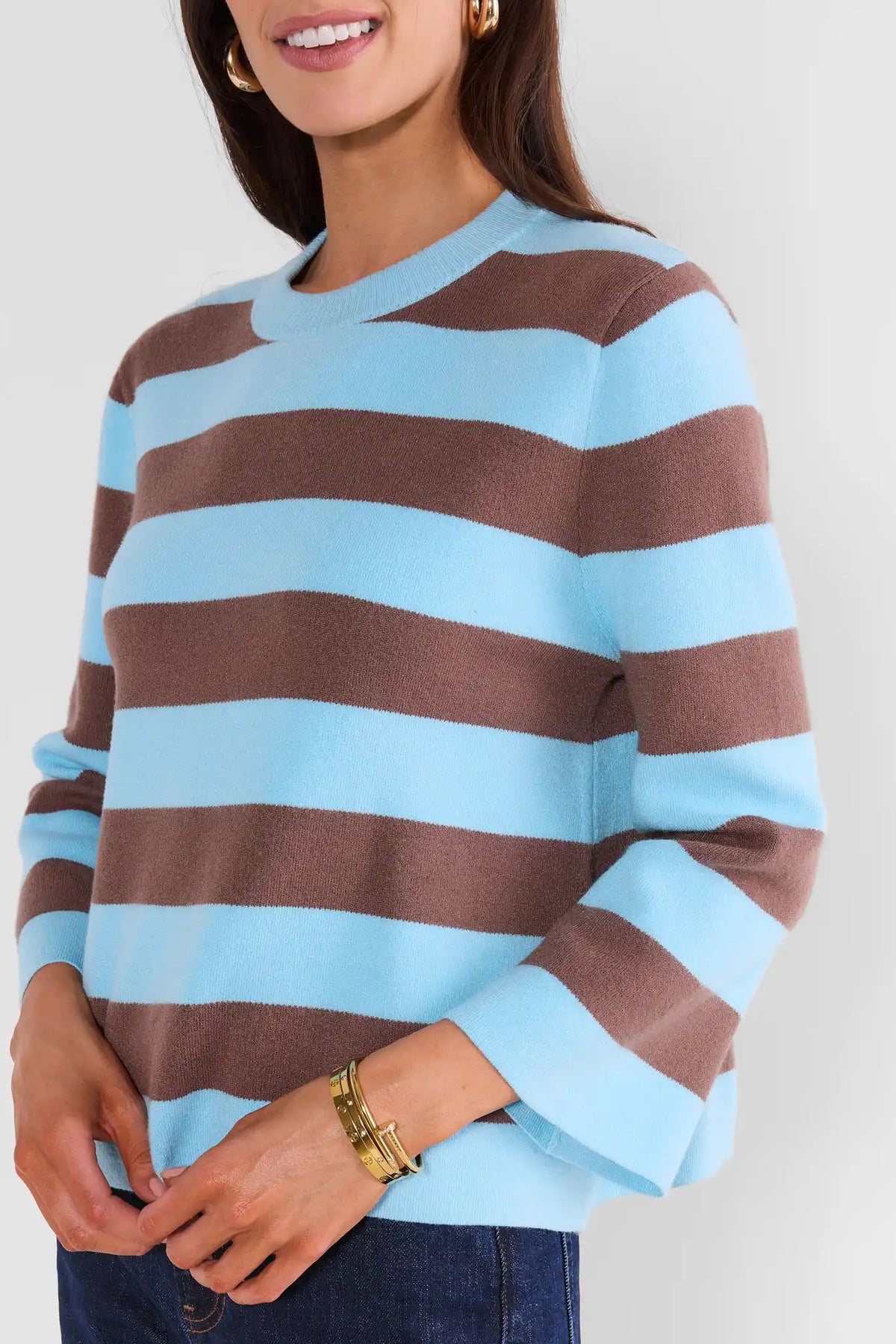 Blue Striped Sweater