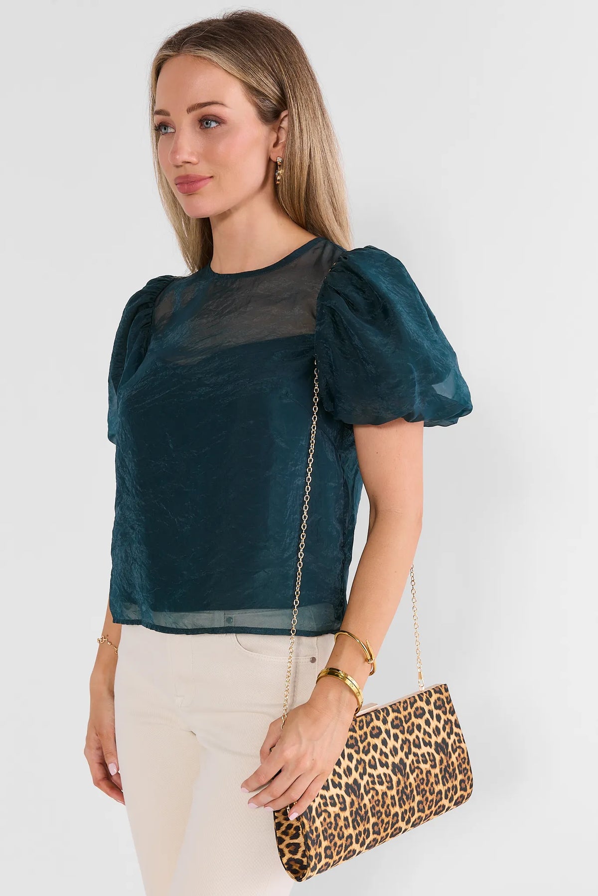 Animal Print Clutch Bag
