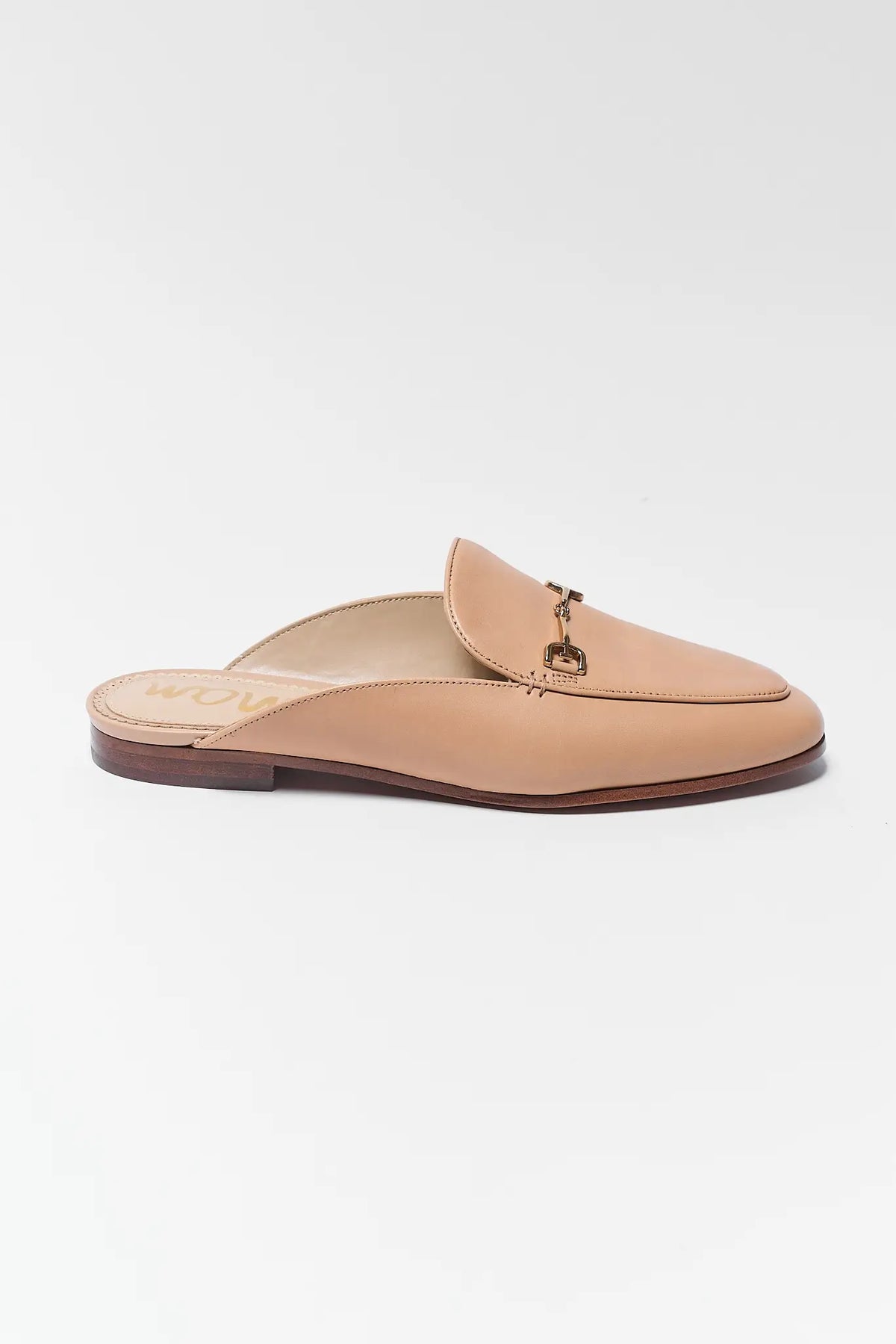 Tan Leather Sam Edelman Linnie Bit Mule - Side Profile View | Avara