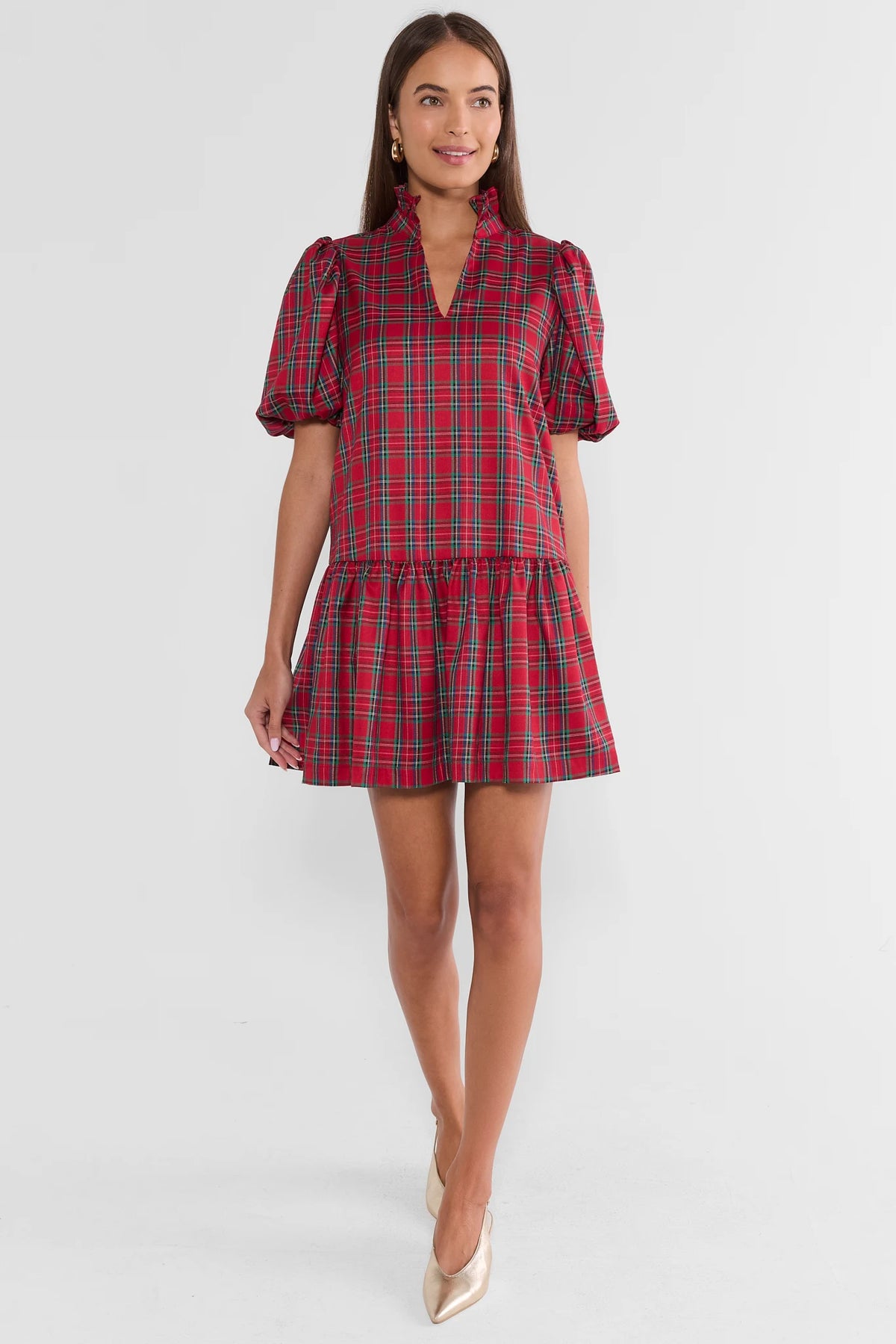 Corinne Plaid Mini Dress