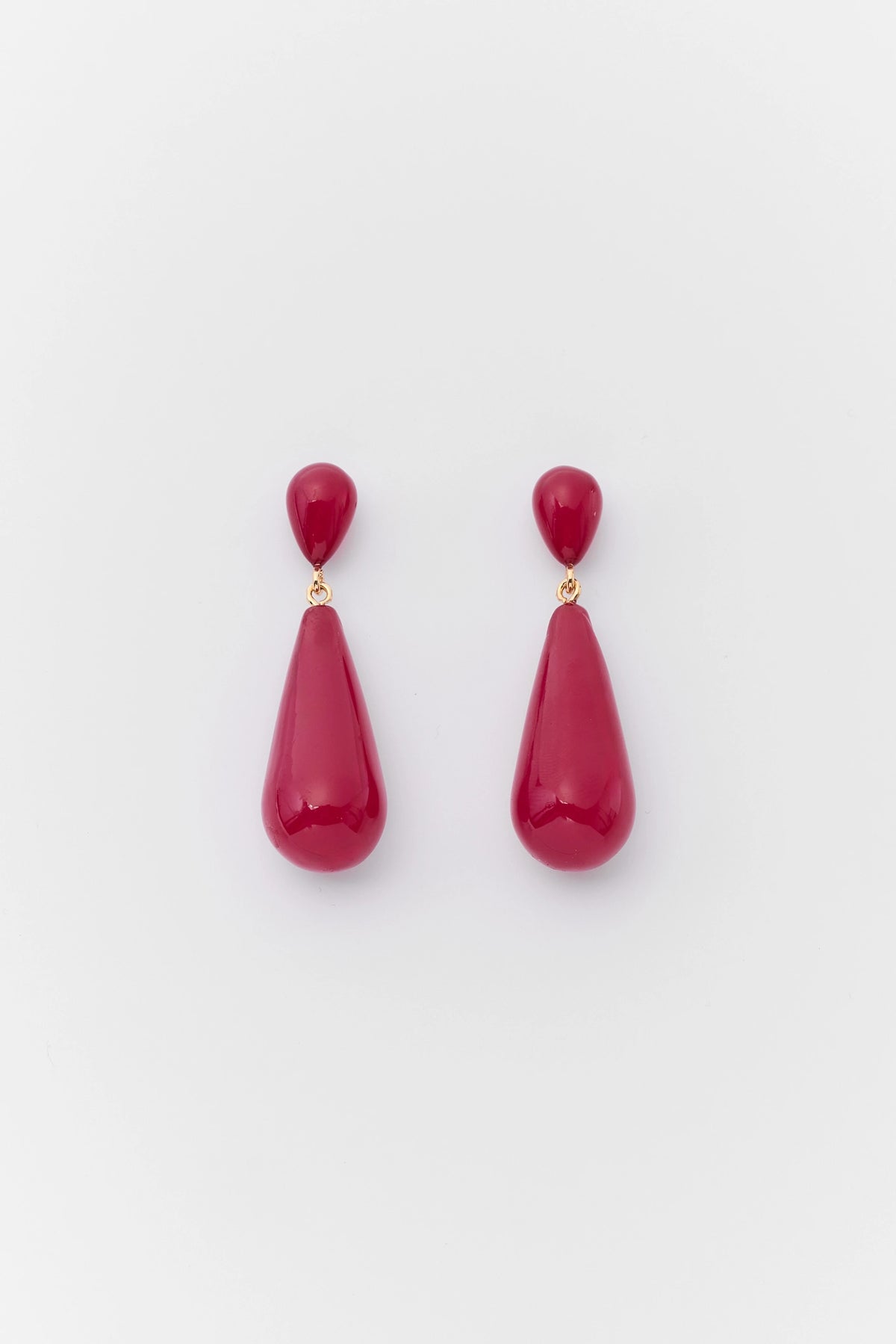 Berry Teardrop Earrings