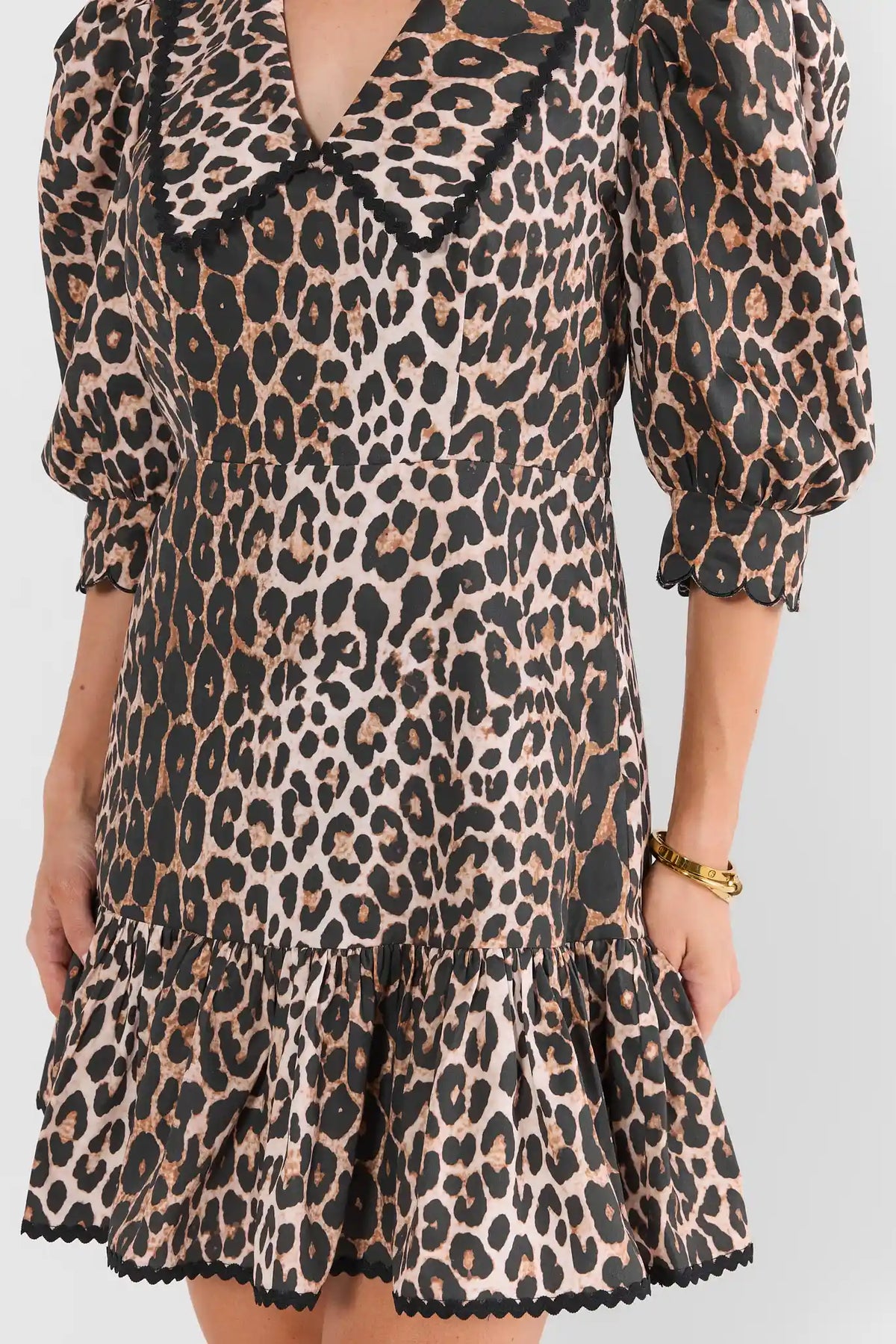 Betty Leopard Print Short Dress