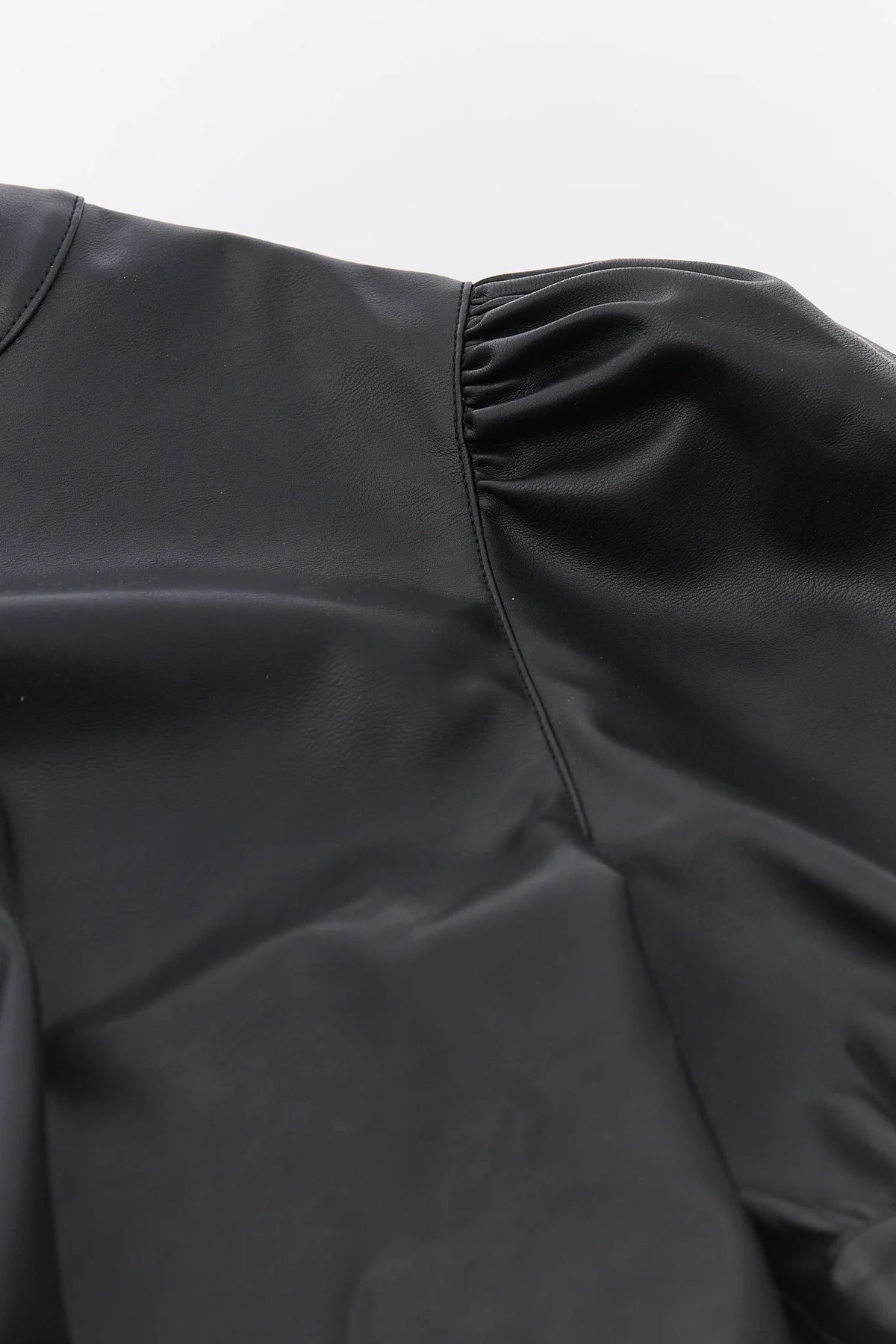 Ariana Black Split Neck Top